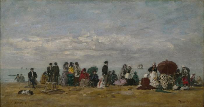 unknow artist The Beach at Trouville China oil painting art